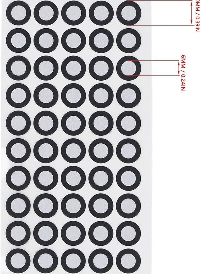 Vbestlife 6mm 3D Scanning Marker Dots 15 Sheets 50 Pcs Diffuse Reflection Tracking Reference Points - Image 5